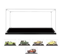 BOOVAX Vitrine en acrylique transparent pour (Shelby-GT500-42138)/pour (Fiat-500-10271)/pour (Wrangler-42122)- Compatible avec Lego 42138/42122/10271/10242 Model (30 x 15 x 15 cm)