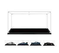 BOOVAX Vitrine pour Lego-10262/10265/10304/42123 - Acrylique Figurine Vitrine Présentoir Transparent pour [Aston-Martin-DB5/Ford-mustang/Camaro-Z28/McLaren-Senna-GTR] Modèle - 38x20x15cm