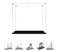 BOOVAX Vitrine pour Lego 21028 21051 76230 75306 21039 - Présentoir en Acrylique Transparente pour [Droïde-Sonde-Impérial/Architecture-Tokyo/New-York/Shanghai] - 30x15x30cm
