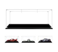 BOOVAX Vitrine pour Lego-42125/42156/21054/42039 - Présentoir Vitrine en Acrylique Transparente pour [Ferrari-488-GTE/Peugeot-9X8/Maison-Blanche] - 55x25x18cm