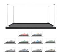 BOOVAX Vitrine - Présentoir en Acrylique Transparente Empilable pour Lego-[Speed-Champions] 77242 77243 77245 77246 77247 77248 77250 77251 77256 77258 77259 - 25x10x10cm | 2mm
