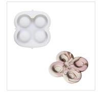BOOWAN NICOLE Jesmonite SH1213 Support à œufs rond en silicone Moule à œufs Bac à œufs Bac à œufs Bac à œufs Boîte à œufs Boîte à œufs en plâtre Moules de moulage pour l'artisanat (SH1213)