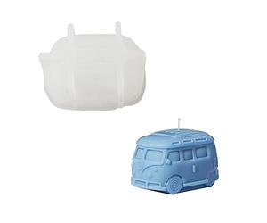 Boowan Nicole Moule à bougie en silicone pour mini bus vintage Kombi Camper Van Décoration de la maison