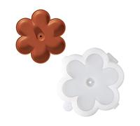 BOOWAN NICOLE Moule à encens en forme de fleur en forme de béton, moule en silicone, outils de décoration de la maison