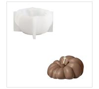 BOOWAN NICOLE Moule en silicone 3D pour Halloween - Citrouille - Moule à bougie en silicone - Pour la fabrication de bougies - Décoration d'Halloween (LZ0830)