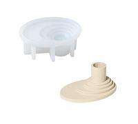 BOOWAN NICOLE Moule en silicone pour bougeoir, bougeoir en béton pour décoration d'intérieur, idéal pour les débutants