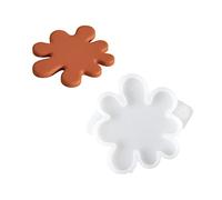 BOOWAN NICOLE Moule en silicone pour bougeoir en ciment irrégulier, sous-verre en béton, plâtre, bougeoirs, décoration d'intérieur (SH0928)