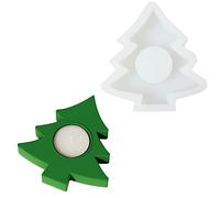 BOOWAN NICOLE Moule en silicone pour bougeoirs en béton - Décoration de Noël