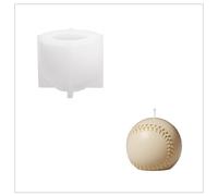 BOOWAN NICOLE Moule en silicone pour bougie de baseball 3D - Pour la fabrication de bougies - Cadeau