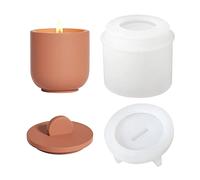 BOOWAN NICOLE Moule en silicone pour bougie en ciment de style nordique simple (SH0915-1SH0915-3)