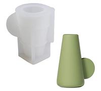 BOOWAN NICOLE Moule en silicone pour bougies coniques, bougeoirs en ciment, décoration d'intérieur de Noël (SH0936-3)
