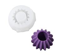 BOOWAN NICOLE Moule en silicone pour bougies empilables de 2,2 cm de diamètre - Moules en résine pour aromathérapie - Cadeaux faits à la main - Binette décorative (LZ556-3)