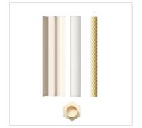 BOOWAN NICOLE Moule en silicone pour bougies pointues en nid d'abeille - Moule à bougie longue - Pour le coulage - Bougies en silicone pour cadeaux de vacances - Décoration de la maison (LZ0844)