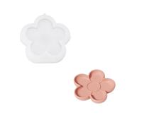 BOOWAN NICOLE Moule en silicone pour décoration de béton, 10 cm, plateau de moulage de bijoux, plâtre, moule de rangement pour table basse, table à manger (SH1069)