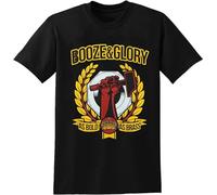 Booze and Glory As Bold As Brass Mens T-Shirt Black Unisex Tee XXL
