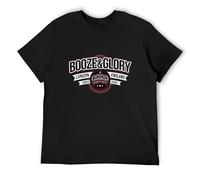 Booze & Glory Hip Hop Mens T-Shirt Black Unisex Tee XL
