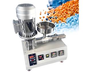 BOOZXCV Extrudeuse à vis compacte de Table 1000 W - Micro-extrudeuse de Laboratoire, température PID 0-350 °C, pour l;Extrusion de polymères Plastiques