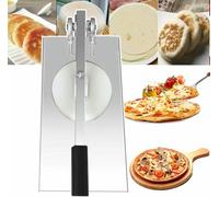 BOOZXCV Machine à Presser la pâte à Pizza - Presse Manuelle en Acier Inoxydable pour la Fabrication de chapati, Tortilla et pâtisserie - Outil de Cuisine Essentiel pour la Maison (20cm)