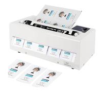 BOOZXCV Machine de découpe de Cartes de Visite électrique - Marge réglable de 9 à 12 mm, Cadence de 30 Cartes/Min, détection Automatique pour Une Utilisation en Bureau et en imprimerie