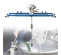BOOZXCV Mélangeur à réservoir à Pale Repliable, mélangeur de Peinture Commercial de 250 gallons, Vitesse réglable de 0 à 1300 TR/Min, Roue 400 mm, Longueur de l'arbre de mélange 960 mm