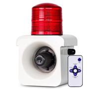 BOOZXCV Sirène d'alarme Industrielle avec télécommande, Alerte sonore et Lumineuse 120dB, étanche IP65 pour l'alerte d'urgence, sirènes de sécurité extérieures