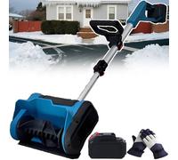 BOOZXCV Souffleur de Neige électrique amélioré - Pelle à Neige sans Fil et sans balais de 600w, Peut projeter la Neige à 45° à Gauche, à Droite et vers Le Haut, (1battery)