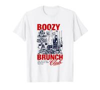 Boozy Brunch Club - Paris Champagne Brunch Humour T-Shirt