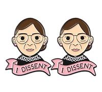 bopely Dissension Brooches en Émail Épingles Ruth Bader Ginsburg Feministe Pin RBG Dissinte Bin Broches Juge Brooches Pin pour Femmes