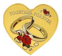 bopely Romantique Ensemble pour Toujours Forme Coeur De Forme Commémorative Sonnets De Mariage t'aime Cadeau De Mariage De Saint-Valentin