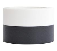 bopely Ruban De Papier Washi en Papier, 2 Rouleaux Blancs De Masquage Noir Auto-adhésif Ruban De Pape Washi Ruapette pour Album Décoratif