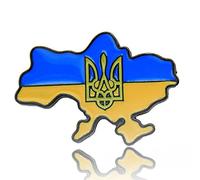 bopely Ukraine Drapeau Broche Broche Badge Patriotique Épingles À Revers À Badge De Bouton Personnalisé pour Décoration