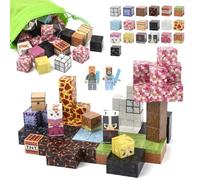 BOPEUY Cube Magnétique, 84 Pièces Blocs de Construction Magnétiques, Blocs de Zomblock, Jouet Sensoriel Montessori à Empiler, Éducatif Bloc Magnetique Enfant, Cadeau pour Garçons et Filles dès 3+