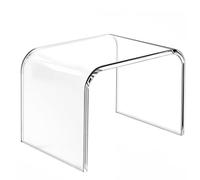 BOPKOWI Marchepied en acrylique, marchepied en acrylique transparent, antidérapant, pour salle de bain, peut supporter jusqu'à 113,4 kg (pas de tabouret antidérapant, 1 pièce)