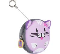 boppi Enfants Porte-clés Porte-monnaie de voyage Tiny Trekker avec fermeture éclair - chat violet