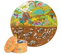 Boppi Puzzle de 150 pièces en Carton 100% recyclé - pour Enfants âgés de 5 à 8 Ans - Jouets pour Filles et garçons - Fossiles de Dinosaure