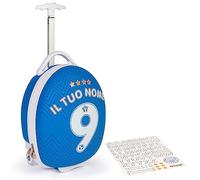 boppi Tiny Trekker Chariot de voyage léger à roulettes pour enfant Taille bagage à main 17 l, Football Italie (avec autocollants)