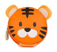 boppi Tiny Trekker Enfants Sac de voyage à clés Pièces de monnaie Sac à main Mini Porte-monnaie de voyage Sac à clés Fermeture éclair Sacoche sous le bras - Tigre