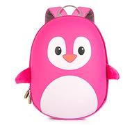 boppi Sac à Dos Sac Voyage Enfant Pratique 4 L Léger Robuste 26x27x10 cm Motif Pingouin Rose