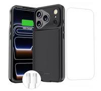BOPPS Coque de batterie pour IP1561B, puissante 8500 mAh, portable, rechargeable, coque de charge étendue pour iPhone IP1561B, noir
