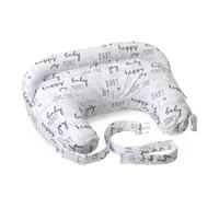 Boppy Coussin d'allaitement Deluxe pour Bébés 0+ Mois, Forme Ergonomique, Coussin Enfant et Nid Bébé pour l'allaitement et Le Biberon, Rembourrage Complet, Amovible et Lavable en Machine