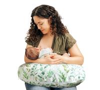 Boppy Coussin d'allaitement - Feuille de Sauge Verte - Oreiller Plus Grand et Plus de Soutien pour l'allaitement et Le biberon - Rembourrage Plus Ferme, Levage Plus élevé, Plus Grande Surface Que Le