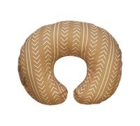Boppy Housse de Coussin d'allaitement, 100% Coton Bio, Rayures Cousues Camel, s'adapte au Coussin de Soutien Original pour l'allaitement et l'alimentation au biberon, Housse Uniquement, Coussin de