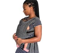 Boppy Porte-bébé - ComfyFit réglable, gris chiné, enveloppe hybride avec sangles de bras réglables pour s'adapter à plus de corps, 3 positions de transport, 0 m + 3,6 à 15,9 kg, tissu doux inspiré du