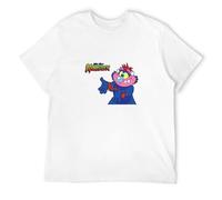 BOQUAN Street T-Shirt My Pet Monster 80'S Cartoon Black L