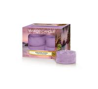 Bora Bora Shores Scented Tea Light Candles Bougie Yankee, Purple, 8.4cm X 6.1cm | Fruity