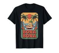 Bora Bora Tropical Island Paradise Fun Ananas dans Un hamac T-Shirt