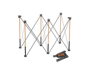 Bora Centipede CT6 Support de Travail Pliable Portable de 91,4 cm de Haut avec Sangle de Transport, établi Pliable, Table de Construction, Support, chevalet, 61,4 x 1,2 m, Hauteur de Travail de 91,4