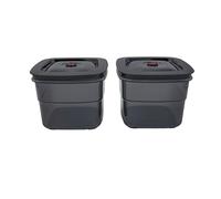 BORA Lot de 2 boîtes de mise sous vide QVAC réutilisables hermétiques 2 l Transparent