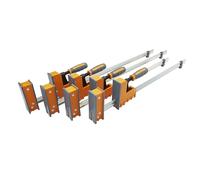 Bora Lot de 4 colliers de serrage parallèles pour le travail du bois - 2 x 45,7 cm + 2 pinces parallèles de 61 cm - Ensemble de colliers de serrage de 500 kg - 571450I