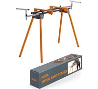 BORA PM-4000 Support Universel Pliant pour Scie à Onglet, charge 225kg | Support pliant pour scie à onglet, charge 225 kg, bras extensibles jusqu'à 2895 mm et fixations rapides universelles